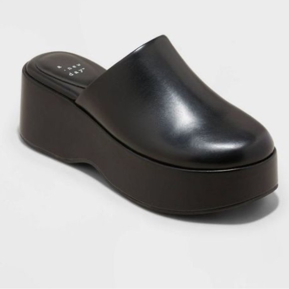 A New Day Shoes - NWT Women's Carrie Mule Flats - A New Day by Target, Black, size 9.5